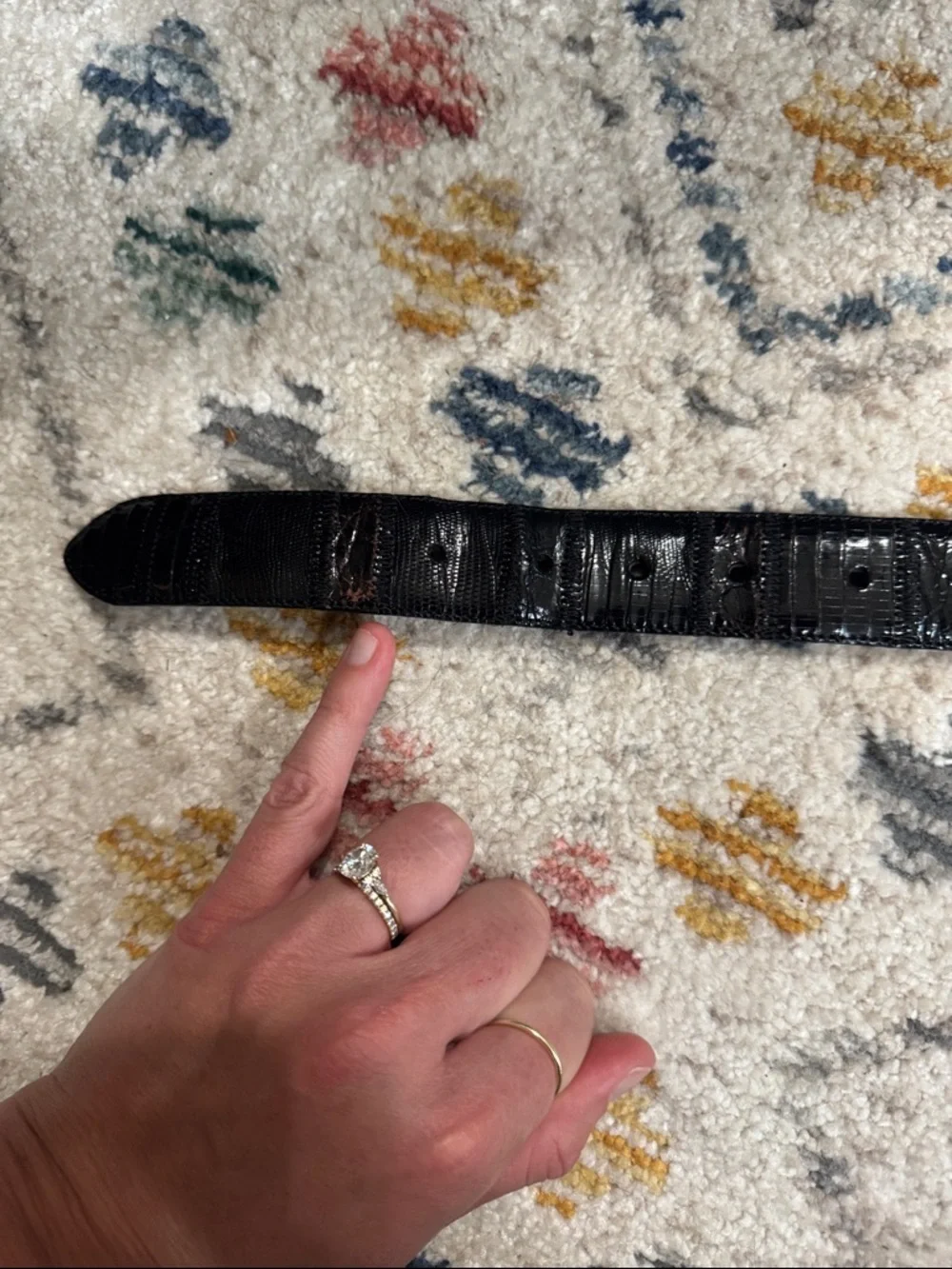 Vintage genuine crocodile
